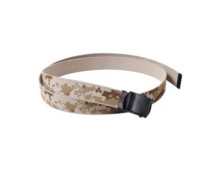 Rothco Camo Reversible Web Belt - Desert Digital - Tan, 54 In