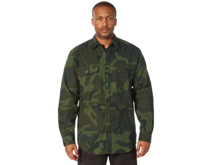 Rothco Midnight Camo Flannel Shirt - Midnight Woodland Camo, X-Large
