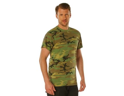 Rothco Vintage Camo T-Shirts - Woodland Camo, 4X-Large