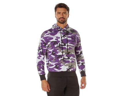 Rothco Camo Pullover Hooded Sweatshirt - Ultra Violet Camo, Small