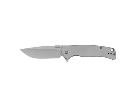 Kershaw Scour Folding Knife Drop Point/Plain, Silver