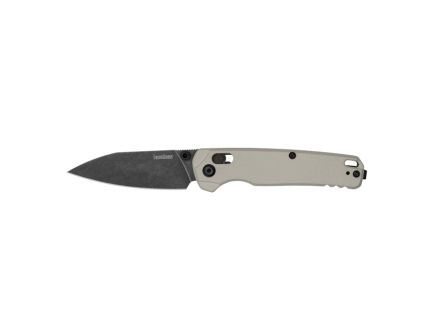 Kershaw Bel Air Folding Knife Plain/Reverse Tanto, Bright Nickel