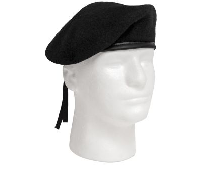 Rothco G.I. Style Beret - Black, Head Size 6 3-4