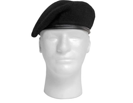 Rothco G.I. Style Beret - Black, Head Size 6 1-2