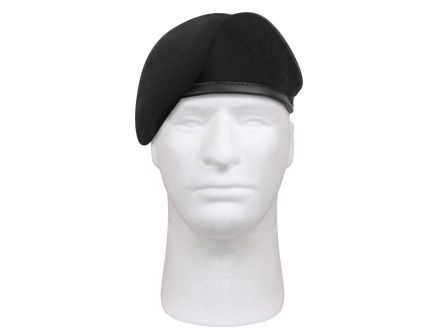 Rothco G.I. Type Inspection Ready Beret - Black, Head Size 7 3-4
