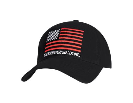 Rothco R.E.D. Remember Everyone Deployed Low Profile Cap - Black