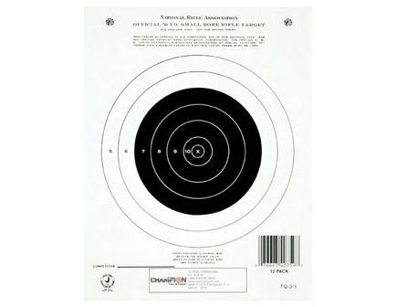Champion GTQ3/1 50 YD SINGLE BULLSEYE (12/PK) 40759