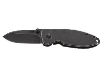 CRKT Squid™ Black Stonewash Folding Knife with Frame Lock - 2490KS