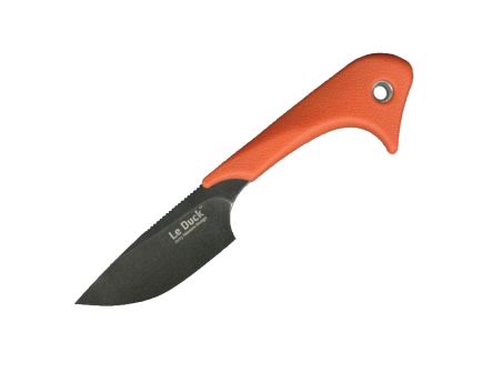 Outdoor Edge LeDuck 2.5" Knife, Blackstone Oxide Blade w/ Orange Handle