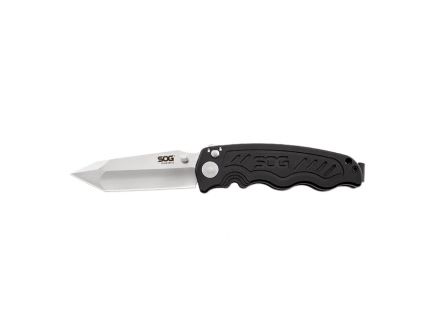 SOG Zoom Mini Tanto Straight Edge Folding Knife, Satin - ZM1003-CP