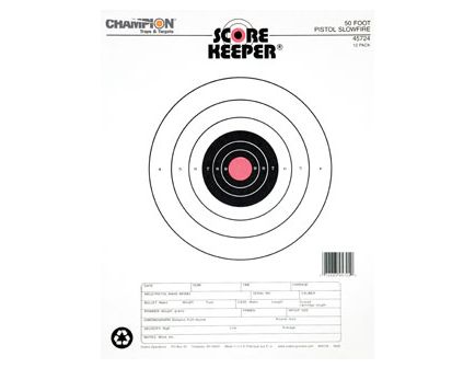 Champion 50ft Pistol Slow Fire O/B (12/PK) 45724