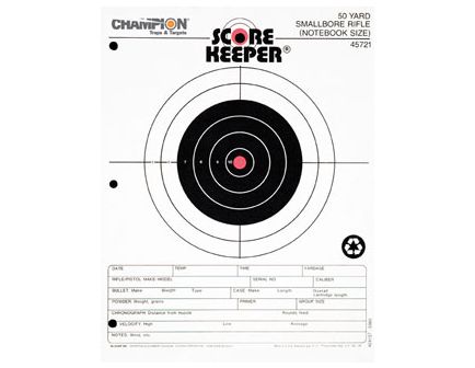 Champion 50 YD SMALL BORE NOTEBOOK O/B(12/PK) 45721