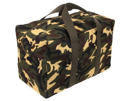 Rothco Canvas Parachute Cargo Bag - Woodland Camo
