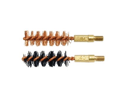 Otis .40 Caliber Bore Brush 2 Pack (1 nylon/1 bronze)