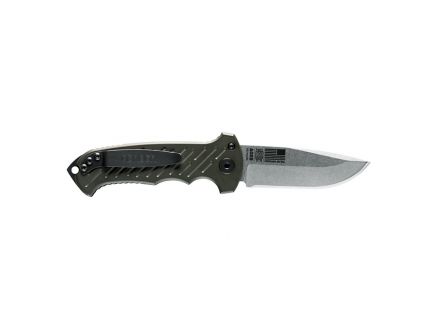 Gerber 06 Auto 10th Anniversary Knife, Olive Drab Green W/ Stonewashed Blade