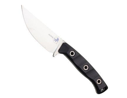 Microtech Akris With Leather Sheath, Black