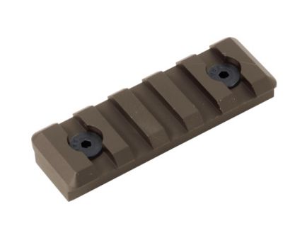 Timber Creek 5-Slot Picatinny Rail Section, M-LOK Compatible, Burnt Bronze - M 5S PR BB