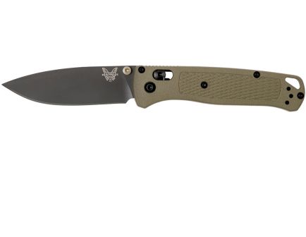 Benchmade Bugout Drop Point Folding Knife, Ranger Green/Gray - 535GRY-1