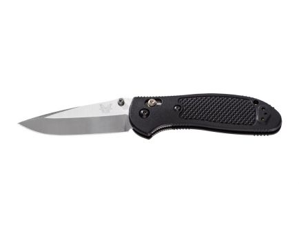 Benchmade Griptilian Drop Point Folding Knife, Black/Satin - 551-S30V