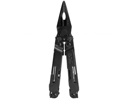 SOG Knives Poweraccess Deluxe Stainless Steel Blade Flat 3-Sided 21-in-1 Multi Tool, Black Oxide - PA2002-CP