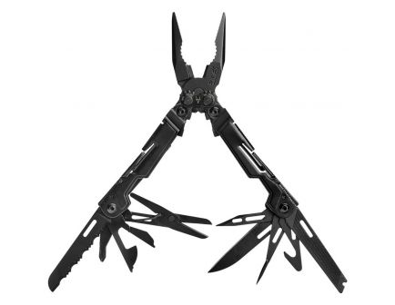 SOG Knives PowerLitre Stainless Steel 19-Tool Mini Multi Tool, Black Oxide - PL1002-CP