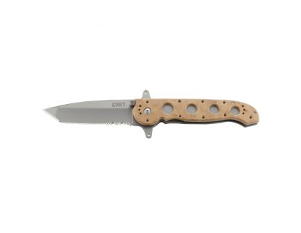 CRKT M16 Tanto Folding Knife w/ Liner Lock, 3.99", Desert - M16-14ZSF