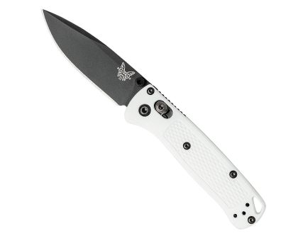 Benchmade Mini Bugout Drop Point Folding Knife, 2.82", White - 533BK-1