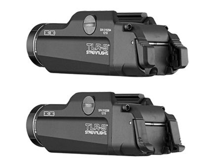 Streamlight TLR-9 Flex 1000 lm LED Tactical Weather-Resistant Weapon Light w/ Ambidextrous Rear Switch Options, Black - 69464