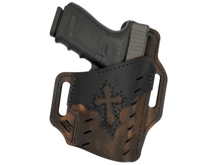Versacarry Underground Guardian Arc Angel Size 1 Right Hand OWB Holster, Distressed Brown - UGA1BRN