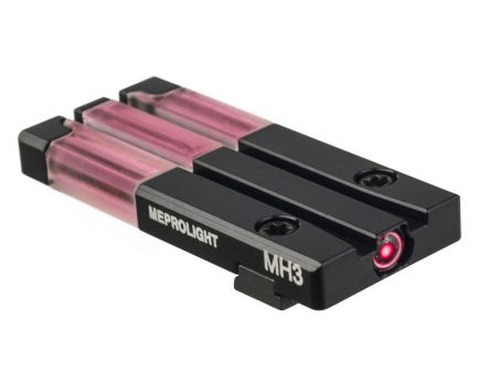 Meprolight Red Rear Fiber-Tritium Bullseye Sight For Glock 42/43/48 - ML63102R