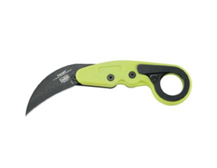 CRKT Provoke Zap Folding Knife w/ Kinematic, 2.47", Black/Bright Green - 4041G