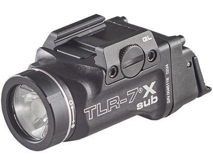 Streamlight TLR-7 Sub Ultra Compact Glock 43X/48 Weapon Light, Black