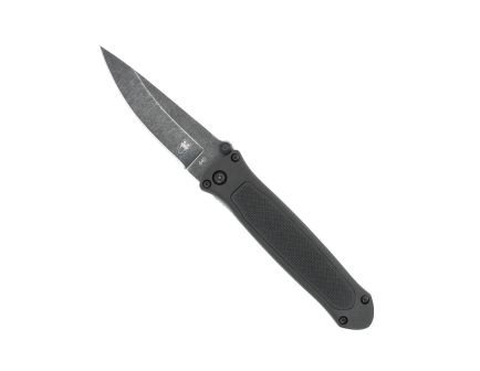 CobraTec Quick Strike Hidden Release Folding Drop Point Knife, Black - BLKHRQS