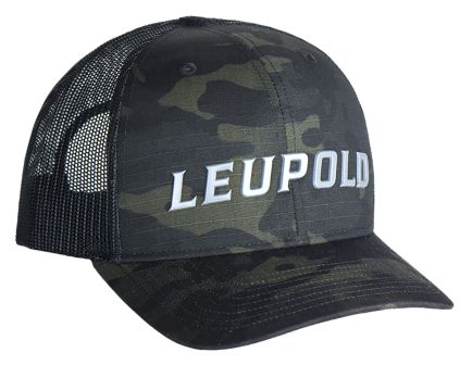 Leupold Trucker Hat, Black Camo - 180419