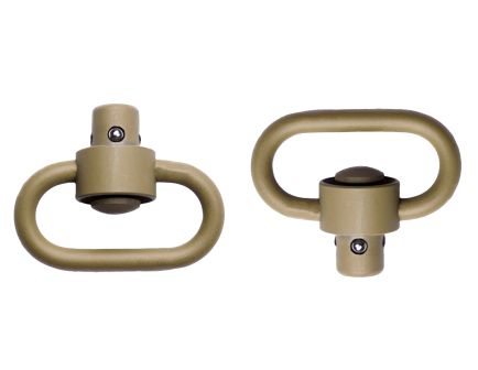 PSA Custom Heavy Duty Push Button Swivels - Desert Sand Cerakote
