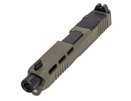 PSA Dagger Complete SW4 RMR Slide Assembly With Threaded Barrel, Sniper Green