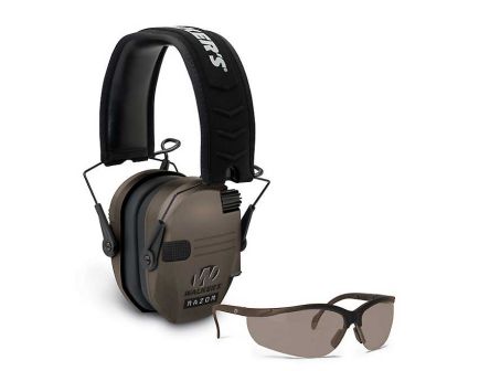 Walkers Razor Slim Electronic Muff & Glasses Combo, FDE - GWP-RSEMSGL-FDE