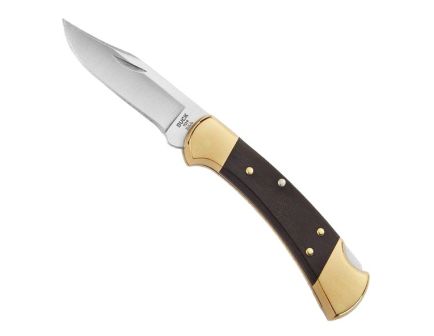 Buck 112 Ranger Folding Clip Point Knife, Brass - 0112BRSFG-B