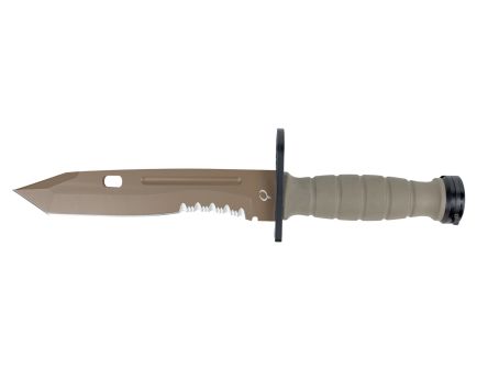 Kronos Bayonet II Fixed Blade Knife w/ Nylon Sheath, Coyote - KR-3003