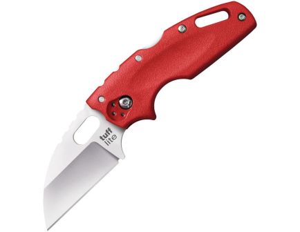 Cold Steel Tuff Lite Folder Plane Edge Knife Sheepsfoot, Red - CS-20LTR