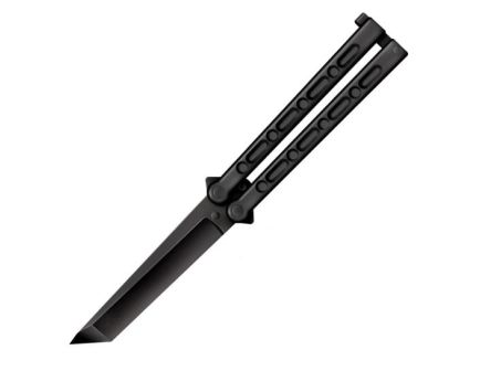 Cold Steel Balisong Folding Butterfly Knife Tanto, Black - CS-92EAB
