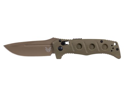 Benchmade Mini Auto Adamas Folding Drop Point Knife, OD Green - 2730FE-2