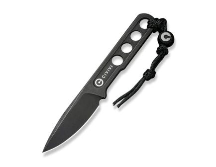 Civivi Circulus, Fixed Blade Knife w/ Sheath, Black - C22012-1