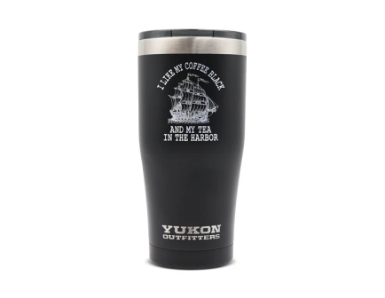 Yukon Outfitters 20 oz Freedom Tumbler, Tea in Harbor, Black - MGYT20TH02