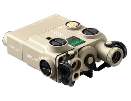 Steiner DBAL-A3 Dual Beam Aiming Laser Green Laser IR Illuminator, Desert Sand- 9009-B