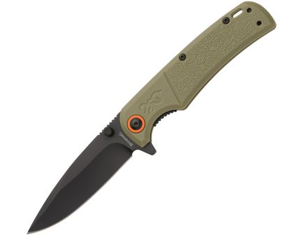 Browning Buckmark Slim Flipper Knife - Sage - 3.13" - 3220513