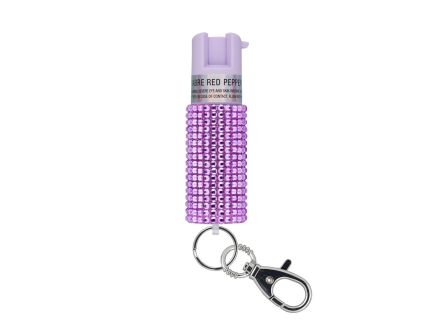 Sabre Jeweled Pepper Spray w/ Key Ring, Lavender - KR-J-LV-02