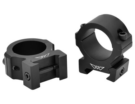 Warne Vapor Horizontal 1" Ring Set, Matte Black