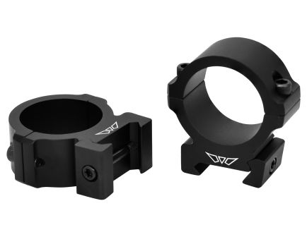 Warne Vapor Horizontal 30mm Ring Set, Matte Black - V614M
