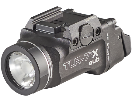 Streamlight TLR-7 Sub Weaponlight, 500 Lumens, Black, For 1913 Short Models